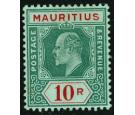 SG195. 1910 10r Green and red/green. Superb fresh...